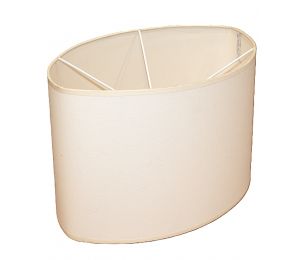 Abażur 365x245x300 mm, różne kolory, imitacja bawełny